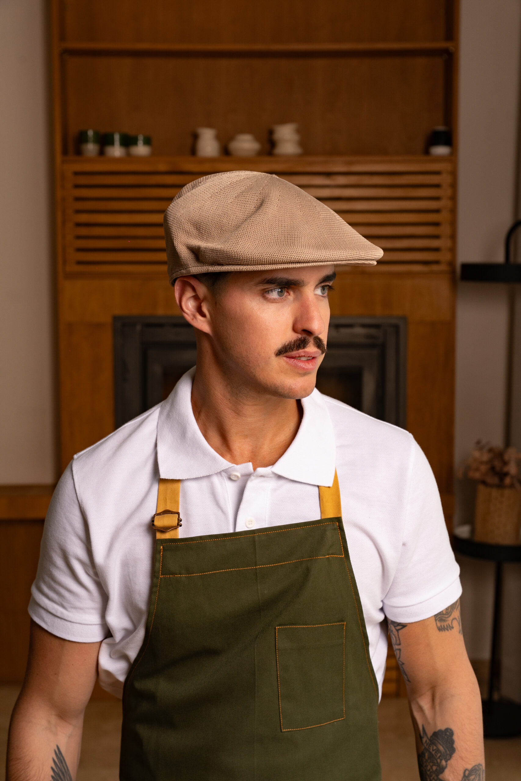 Gorra Calada Color Beige - Imagen 2