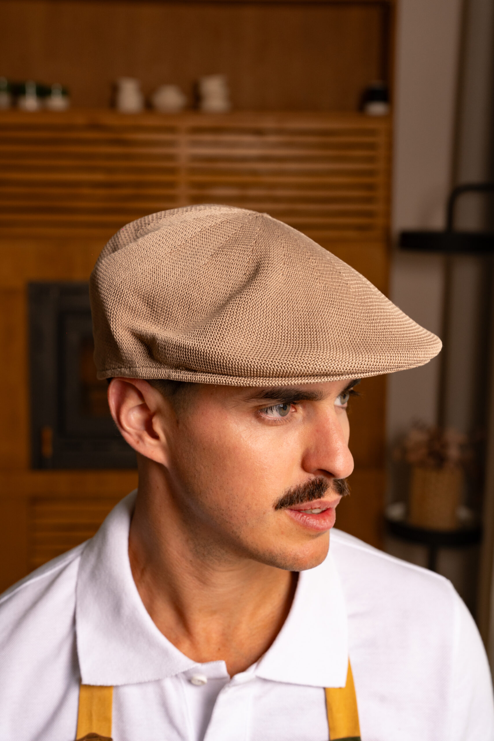 Gorra Calada Color Beige