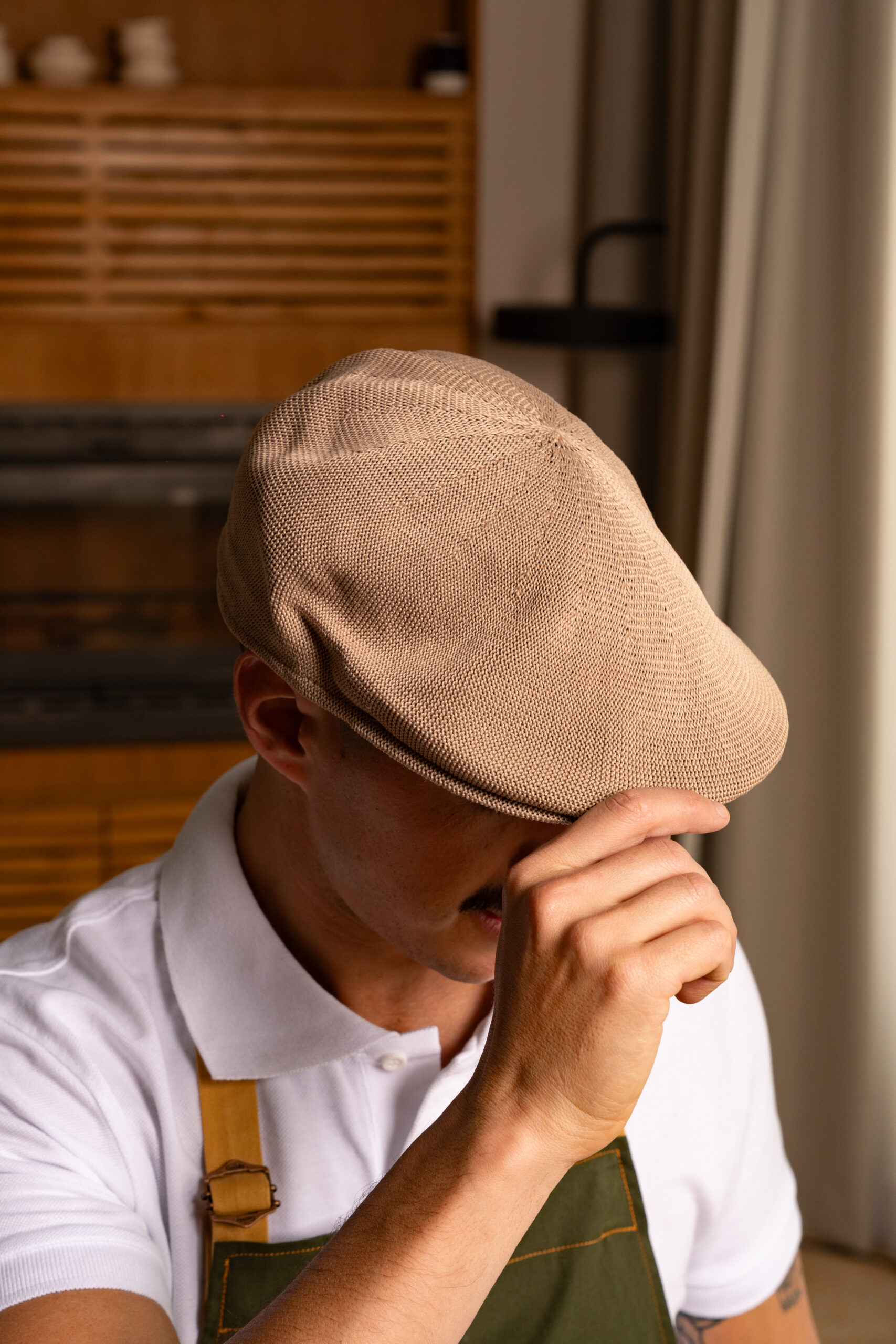 Gorra Calada Color Beige - Imagen 4