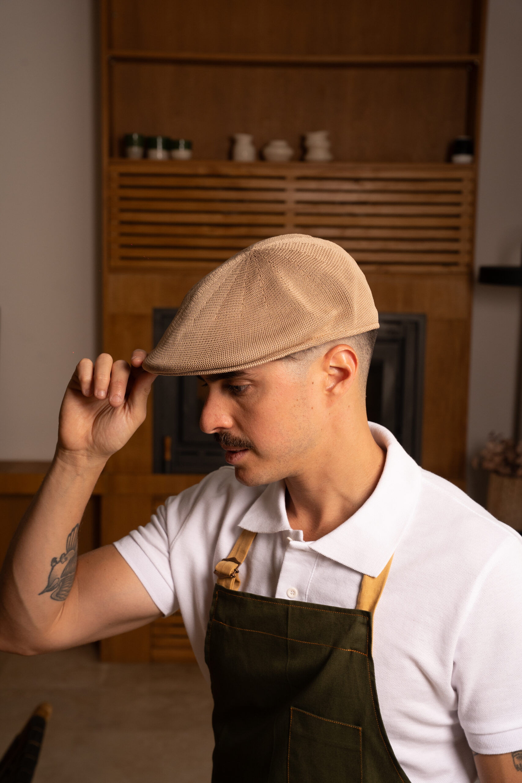 Gorra Calada Color Beige - Imagen 6