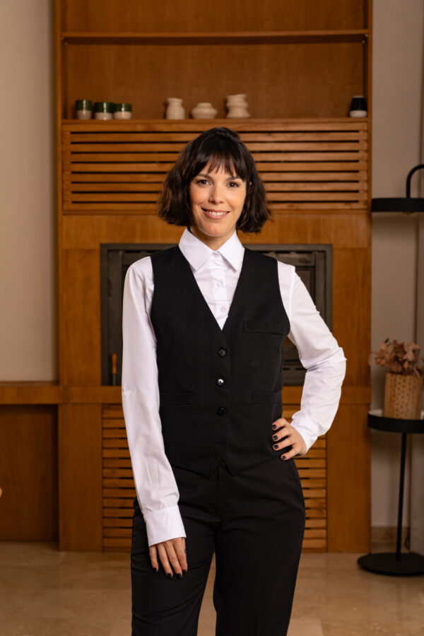 Chaleco Recto Negro Dama - Imagen 3