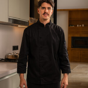 Alternative view of Chaqueta Chef Pop Color Negro